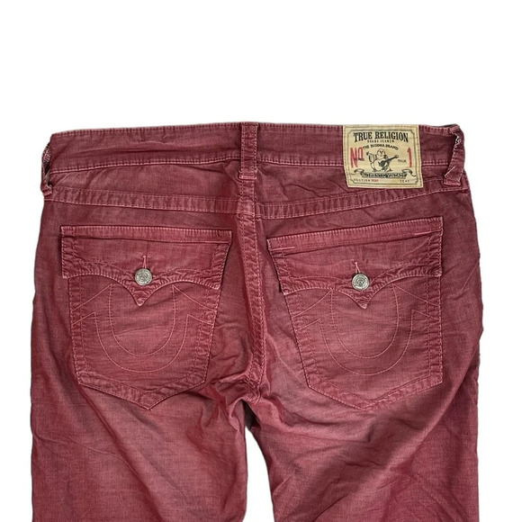 MJ58 Men’s True Religion Designer RICKY Straight Leg Corduroy Pants 36x34 - Picture 5 of 6